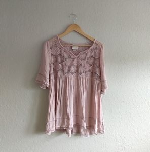 Blush Boho top size Large